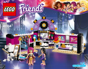 Manuale Lego set 41104 Friends Il camerino della pop star