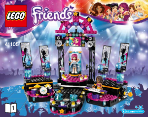 Instrukcja Lego set 41105 Friends Scena gwiazdy pop