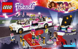Manual de uso Lego set 41107 Friends Pop Star: Limusina