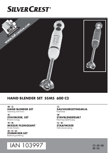 Handleiding SilverCrest IAN 103997 Staafmixer