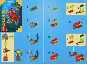 Mode d’emploi Lego set 7976 Atlantis Le mini-scooter des profondeurs