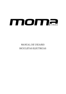 Manual de uso Moma E-FAT PRO 26 Bicicleta eléctrica