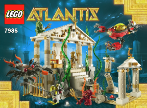 Bedienungsanleitung Lego set 7985 Atlantis Tempel von Atlantis