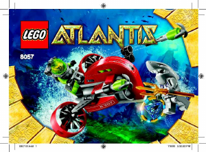 Bruksanvisning Lego set 8057 Atlantis Vrak raider
