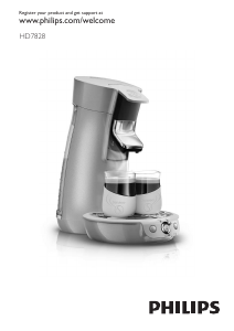 Mode d’emploi Philips HD7828 Senseo Cafetière