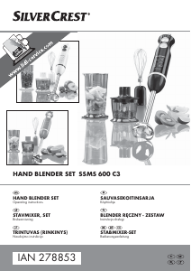 Instrukcja SilverCrest IAN 278853 Blender ręczny