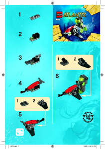 Manual de uso Lego set 8072 Atlantis Corredor bajo el agua