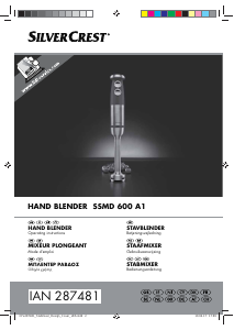 Manual SilverCrest IAN 287481 Hand Blender