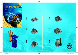 Manual Lego set 8073 Atlantis Manta warrior