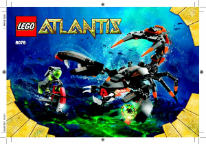 Manual de uso Lego set 8076 Atlantis Escorpión de las profundidades