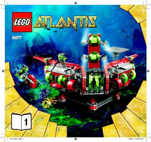 Manuale Lego set 8077 Atlantis Quartier generale mobile