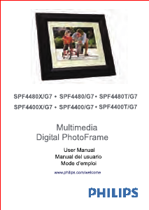 Manual Philips SPF4480X Digital Photo Frame