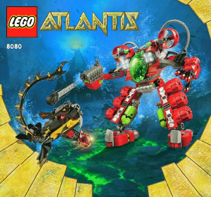 Manual Lego set 8080 Atlantis Undersea explorer