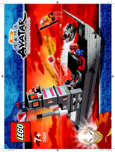 Manual Lego set 3829 Avatar Fire nation ship