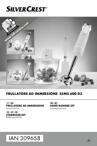 Manuale SilverCrest IAN 309658 Frullatore a mano
