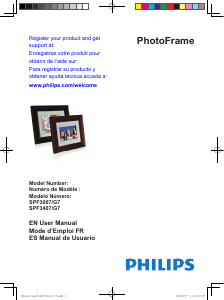 Manual Philips SPF3407 Digital Photo Frame