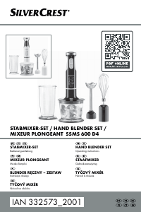 Instrukcja SilverCrest IAN 332573 Blender ręczny