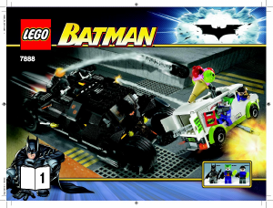 Bruksanvisning Lego set 7888 Batman Tumbler – Jokerns glass överraskning