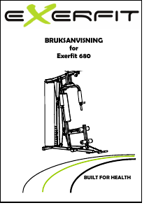 Bruksanvisning X-erfit 680 Träningsmaskin