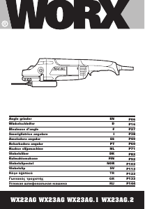 Manuale Worx WX22AG Smerigliatrice angolare