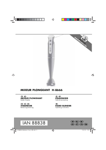 Handleiding SilverCrest IAN 88838 Staafmixer