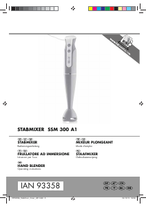 Manuale SilverCrest IAN 93358 Frullatore a mano