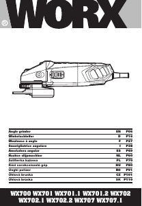 Manuale Worx WX700 Smerigliatrice angolare