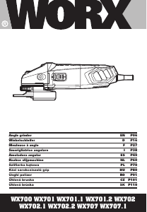 Mode d’emploi Worx WX701.2 Meuleuse angulaire