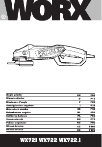 Instrukcja Worx WX722 Szlifierka kątowa