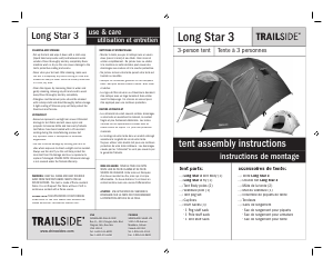 Manual Trailside Long Star 3 Tent