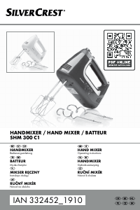 Manual SilverCrest IAN 332452 Hand Mixer