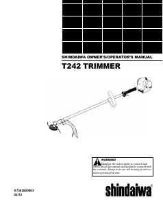 Handleiding Shindaiwa T242 Grastrimmer