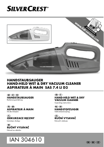 Manuale SilverCrest IAN 304610 Aspirapolvere a mano