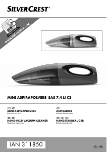 Manual SilverCrest IAN 311850 Aspirador de mão