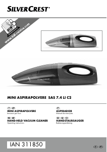 Manuale SilverCrest IAN 311850 Aspirapolvere a mano