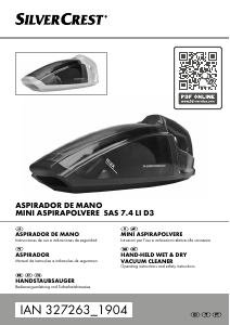 Manual SilverCrest IAN 327263 Aspirador de mão