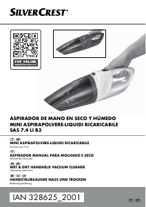 Manual SilverCrest IAN 328625 Aspirador de mão