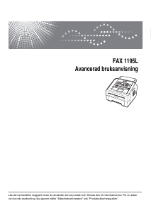 Bruksanvisning Ricoh FAX 1195L Faxmaskin