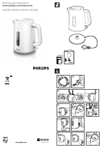 Bruksanvisning Philips HD9309 Vattenkokare