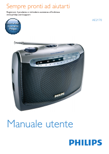 Manuale Philips AE2170G Radio