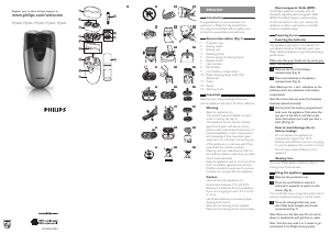 Manual de uso Philips PQ203 Afeitadora