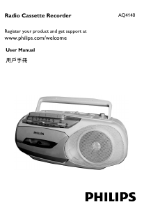 Manual Philips AQ4140 Stereo-set