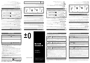 Manual PlusMinusZero ZZD-Q010 Calculator