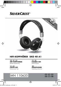 Mode d’emploi SilverCrest IAN 110635 Casque