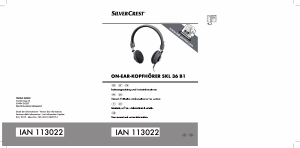 Mode d’emploi SilverCrest IAN 113022 Casque