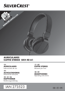Manual de uso SilverCrest IAN 273523 Auriculares