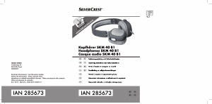 Mode d’emploi SilverCrest IAN 285673 Casque