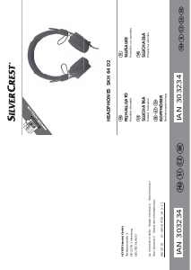 Manuál SilverCrest IAN 303234 Sluchátka