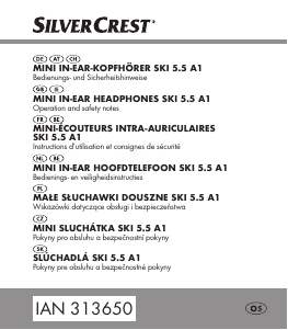 Manuál SilverCrest IAN 313650 Sluchátka
