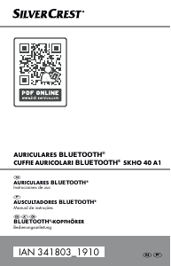 Manual de uso SilverCrest IAN 341803 Auriculares